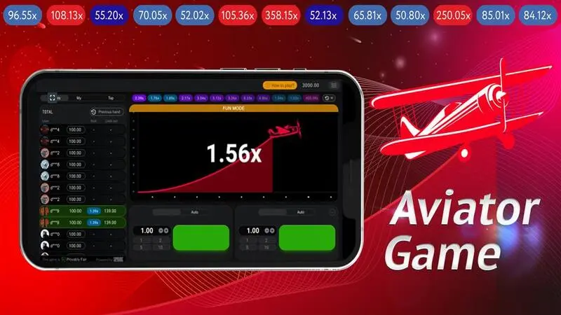 Скриншот игрового процесса Aviator с множителем